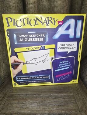 Pictionary vs AI Board Game - Yellow & Purple Box
